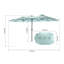 Parasol rectangulaire 14,8 pi. 100%, protection solaire efficace. Convient à l'ouverture et à la fermeture de la cour, de la piscine, du jardin. Convient-209246011