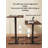 Bedside Table,Folding Overbed Bedside Desk Mobile Rolling Laptop Stand Tilting Overbed Table With Wheels Height Adjustable Tray Table For Laptop Bed Sofa Side Table