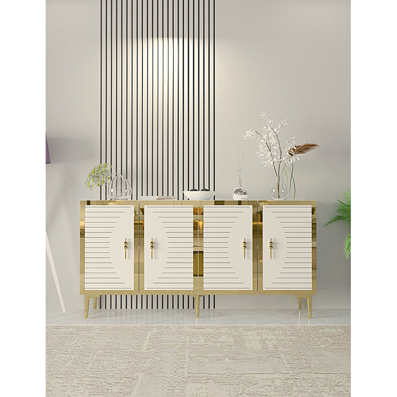 Console, White/Gold