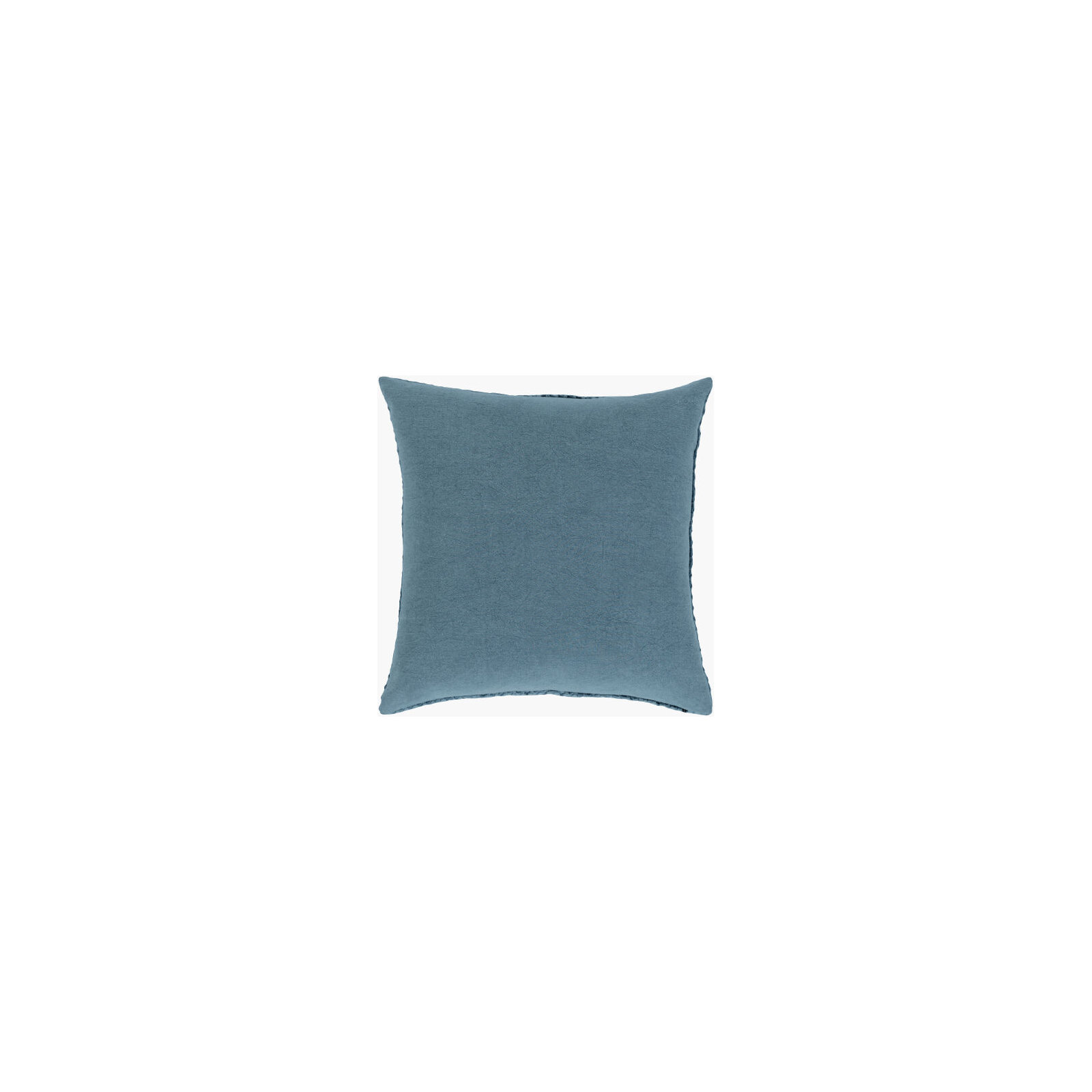Ruta Cotton Pillow Cover, Denim, 20" H x 20" W