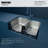 Karran Profile 31 inch Undermount 18 Gauge Double Offset Bowl Stainless Steel Kitchen Sink with Accessories