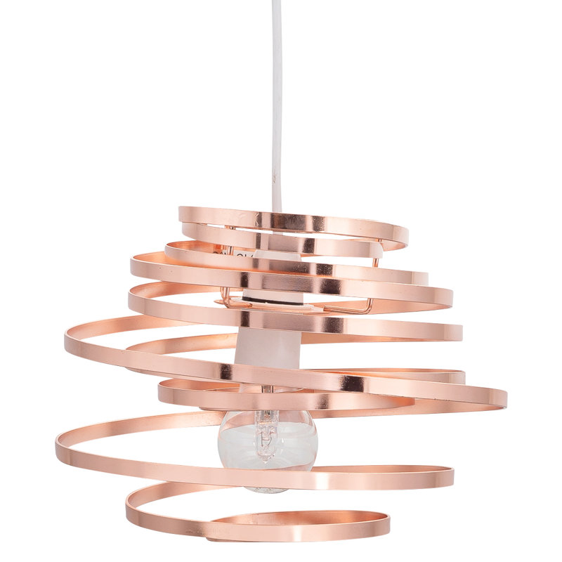 25cm H Metal Novelty Pendant Shade ( Uno ), Copper