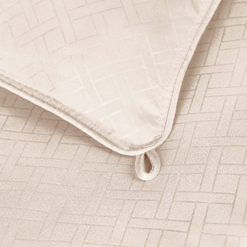 Édredon en duvet synthétique réversible toutes saisons Superior , Crème, Simple/Simple XL