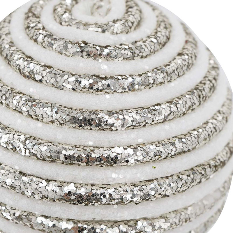 Ornements de boules de Noël D3,9 ", boules de Noël suspendues en plastique, ensemble de 12