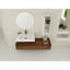 Meuble-lavabo de salle de bain avec lavabo en résine et armoire latérale - 60 po, moderne, 3 tiroirs de rangement à fermeture en douceur contemporain