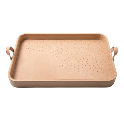 Ostrich Leather Inlay Tray