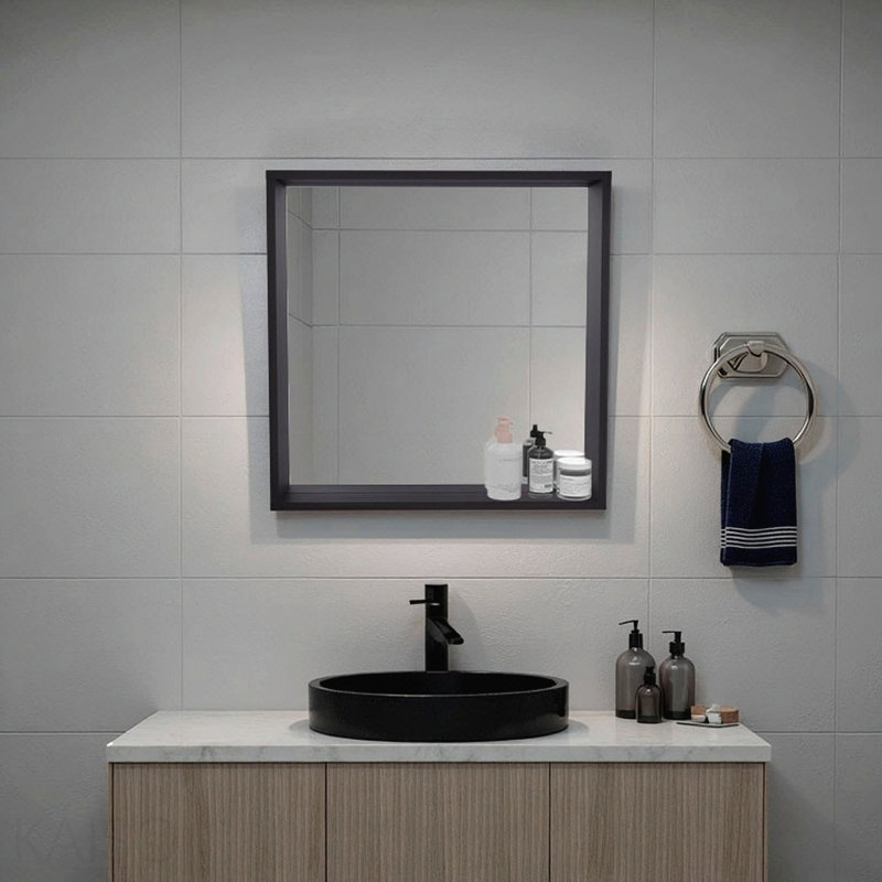 Armoire de rangement murale avec miroir