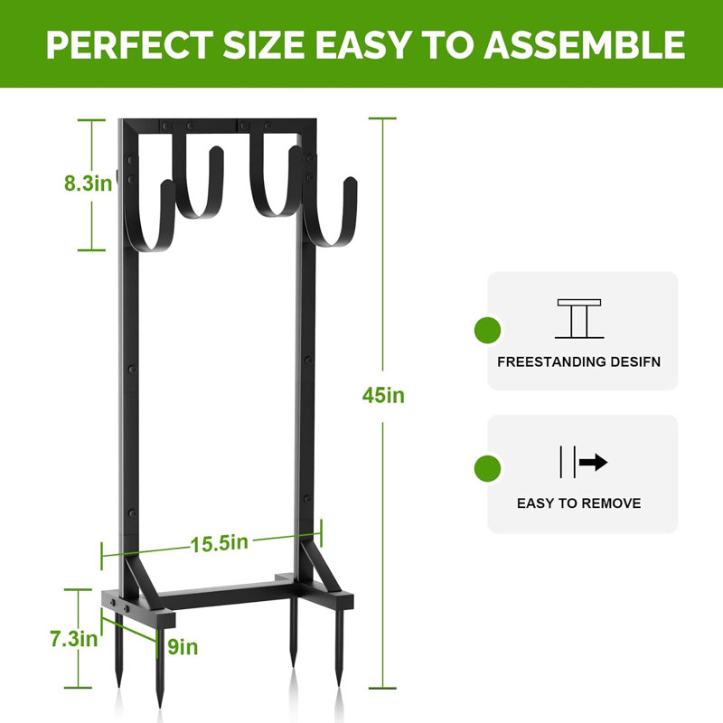 Garden Hose Holder With Stable Base
