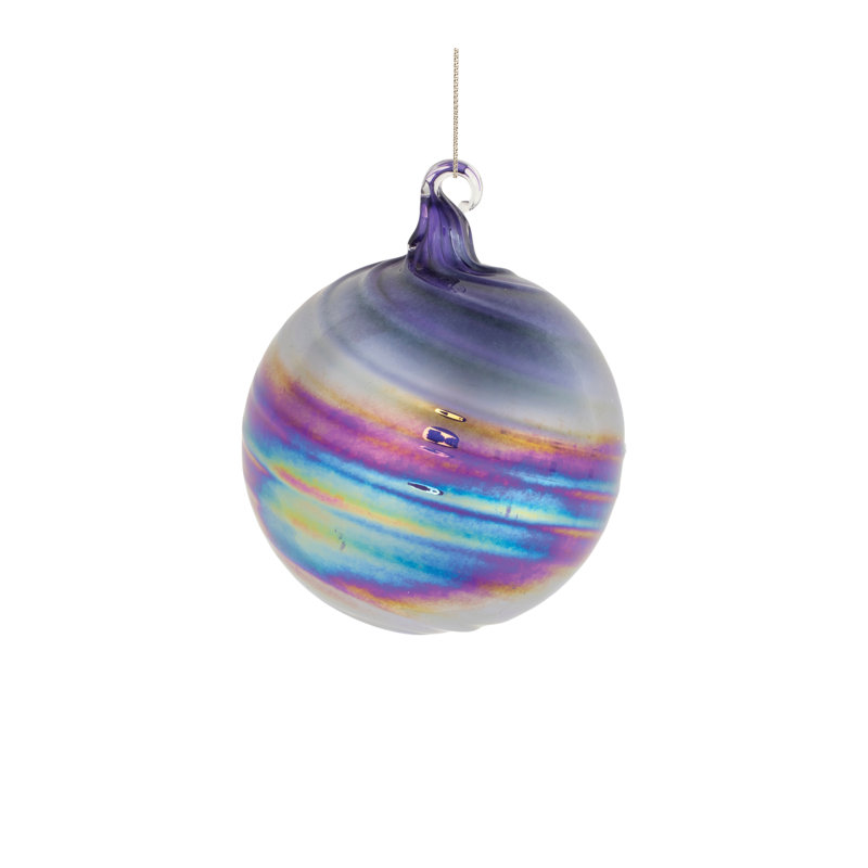 Purple Iridescent Ornaments, Purple