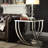 Anjaliyah Glass Top End Table