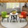 4-Person Three Leg Round Dining Table Set