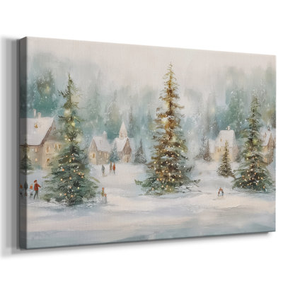 Snowwhite Whisper of Star-Premium Gallery Wrapped Canvas