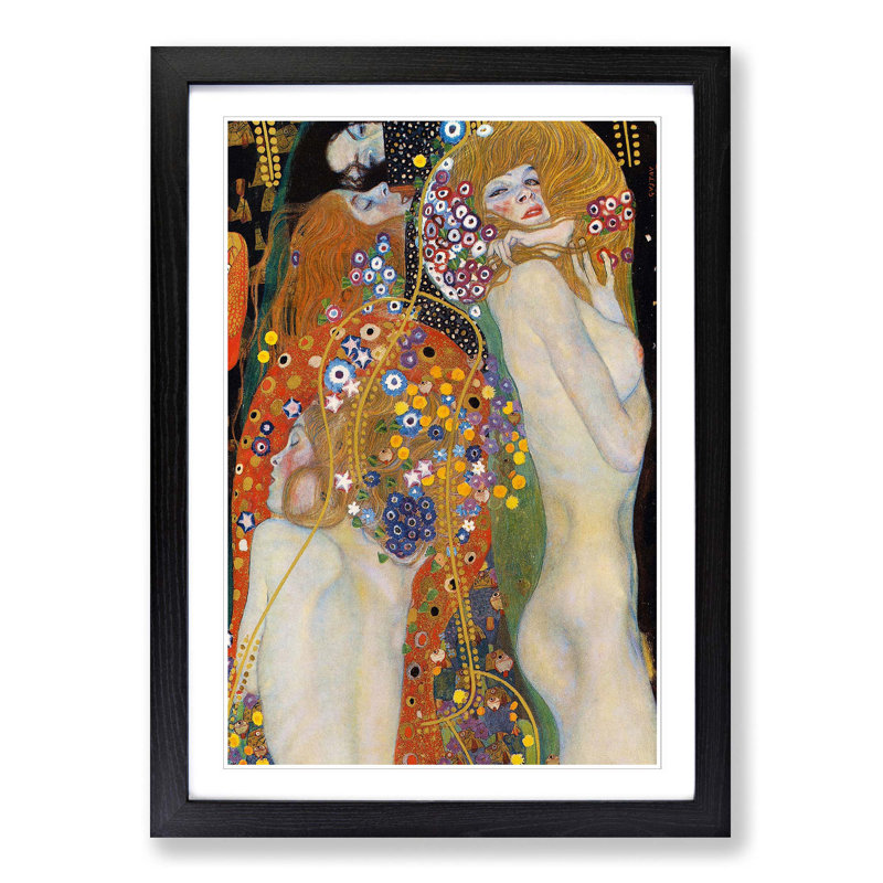 Gustav Klimt - Single Picture Frame Print, Black
