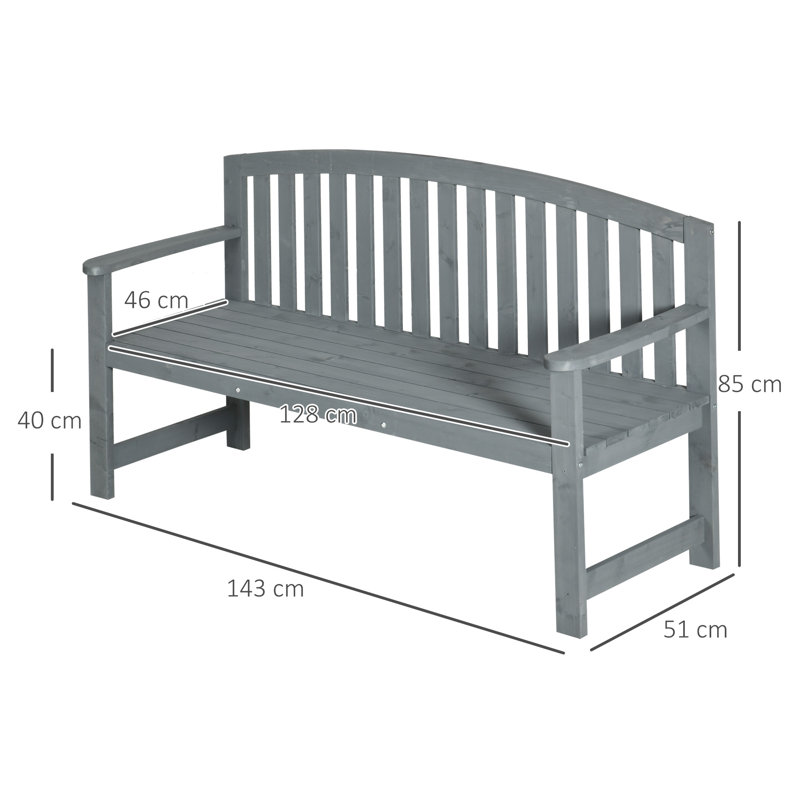 Amoz Wooden Garden Bench