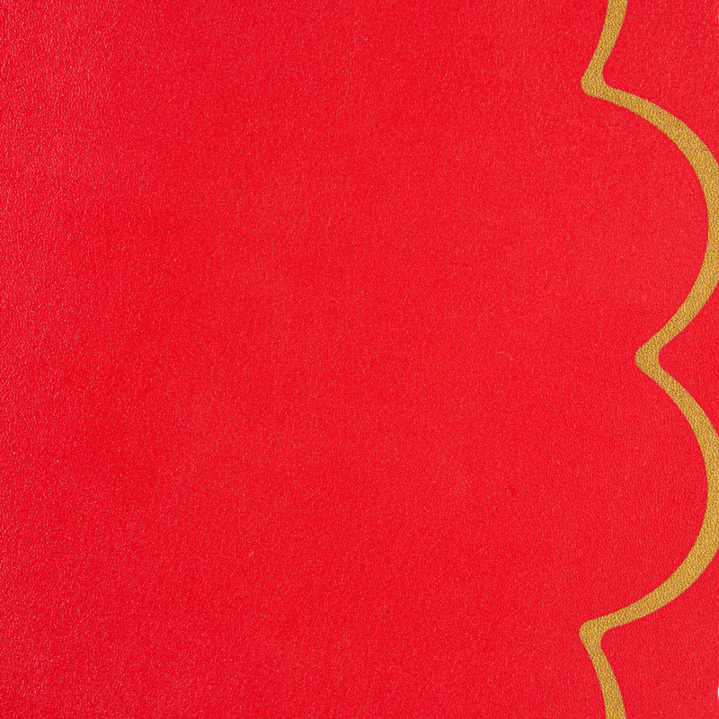 Kate Spade New York 15” Scallop Edge Placemats, Red/Gold