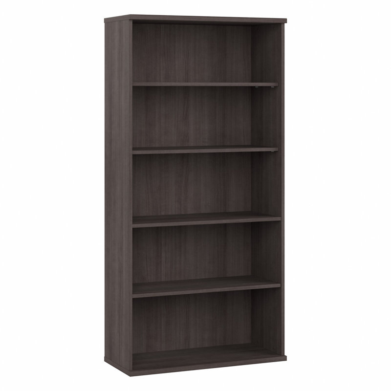 Kyoung 73'' H x 36'' W Standard Bookcase, Storm Gray