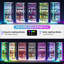 6-Tier Tempered Glass Display Cabinet with Motion Sensor RGB Lights, Lockable Tall Curio Cabinet-1371196137