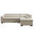 Faux Leather L-Shaped Sectional Right Hand Facing-87196462