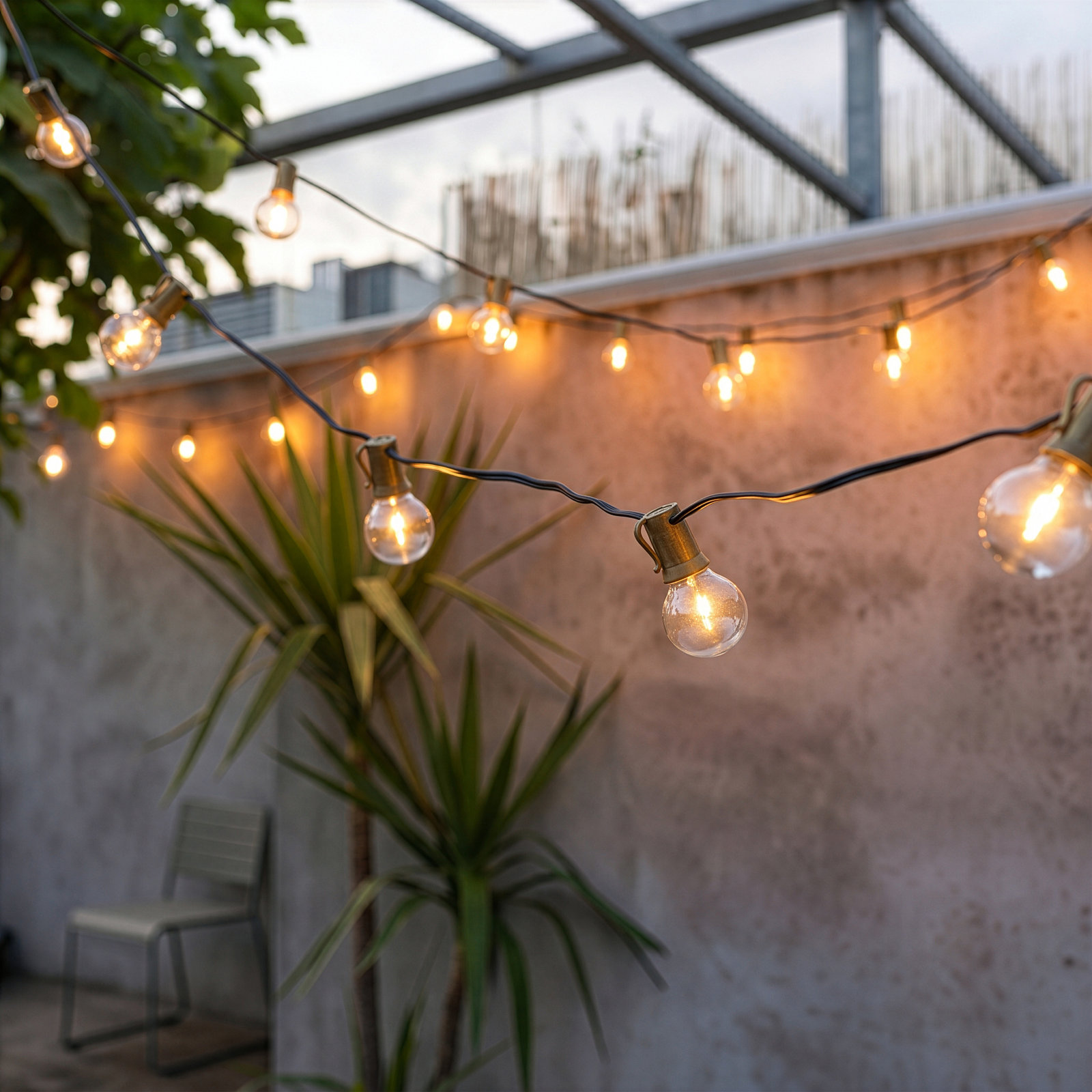 Pro Solar Outdoor LED String Lights, Soft White, No
