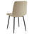 Modern Dining Side Chair with PU Leather Metal Frame Set of 6-948956895