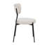 Chaise rembourrée Delisle, blanc os-1436971583