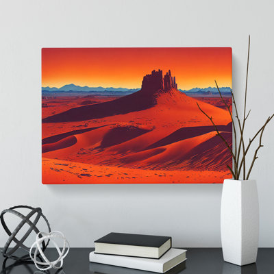 Contoured Desert - Wrapped Canvas