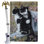 Smoking Cat à 2 faces en bois 40 po x 28 po Ensemble de drapeaux