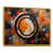 Toile avec cadre flottant or