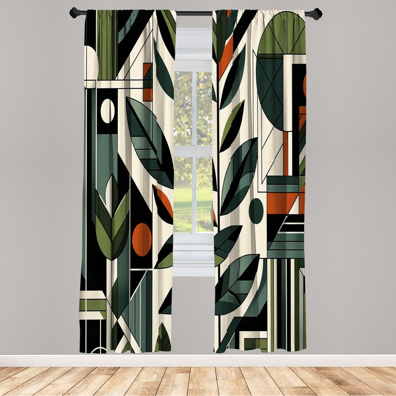 Semi Sheer Curtain Pair, 28" W x 95" L