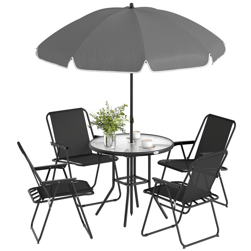 4 - Person Patio Dining Set with Round Table