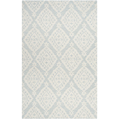 Anik Hand Tufted Wool Damask Rug