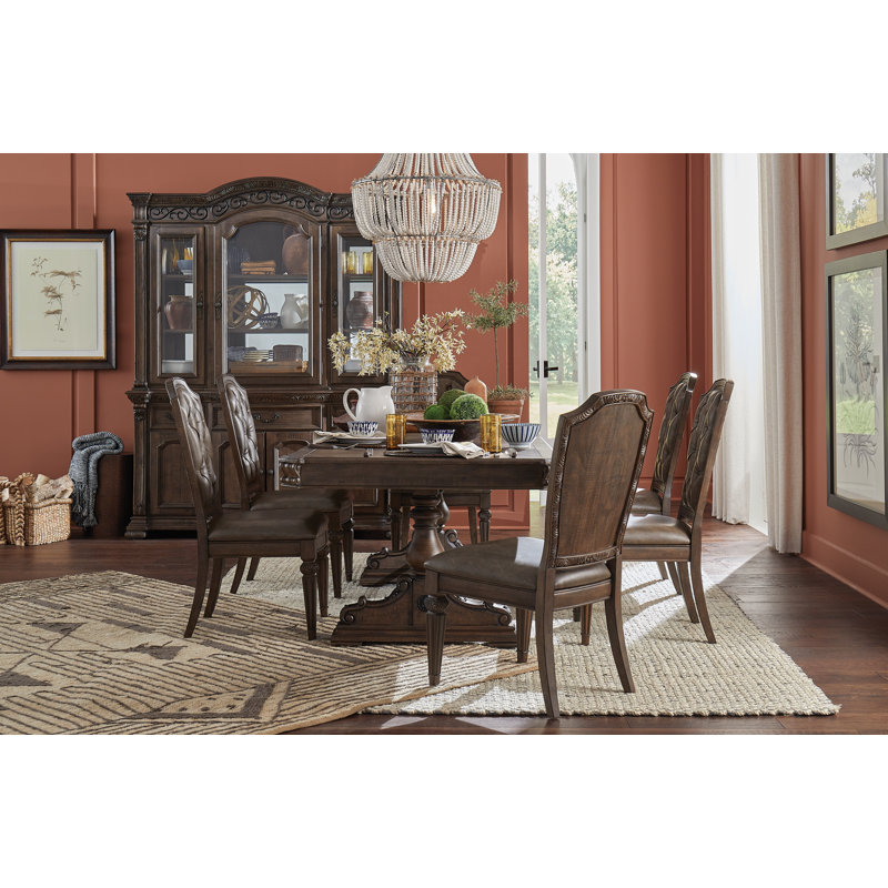 Lauren-Marie Extendable Pine Solid Wood Dining Table