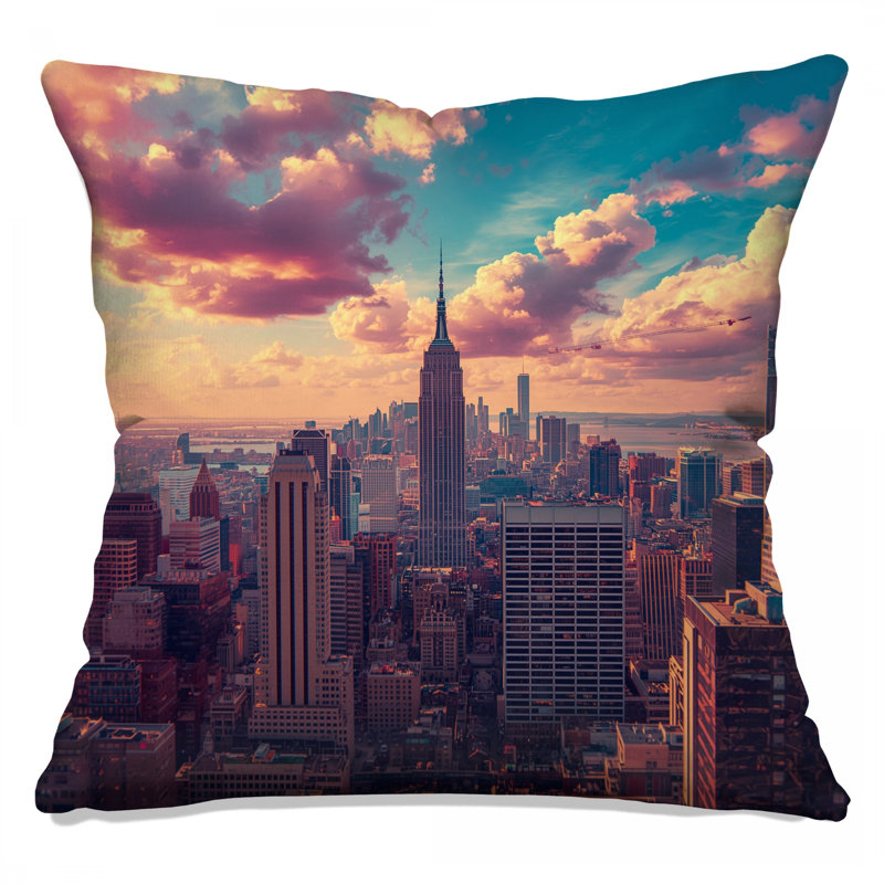 Coussins New York City Skyline, 26 po x 26 po