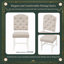 Chaise de salle à manger rembourrée (ensemble de 2)-423699995