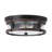 2-Lamp black dimmable glass iron Ceiling light