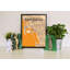 «San Diego City Map», reproduction d'impression sur affiche en orange clair-24705733
