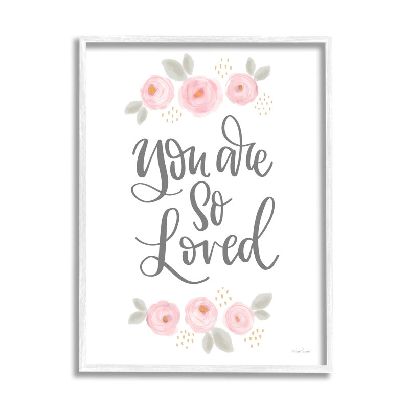 «You Are So Loved Blooming Pivoines» par Lisa Larson - impression, H 30 po x l 24 po x P 1,5 po