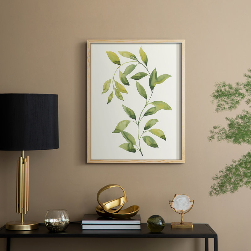 Wilted Vine II, reproduction encadrée - bois massif, Naturel, H 11 po x l 9 po