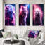 «Pink Lightening WIld Tiger», 3 pièces sur toile-944125818-944125812