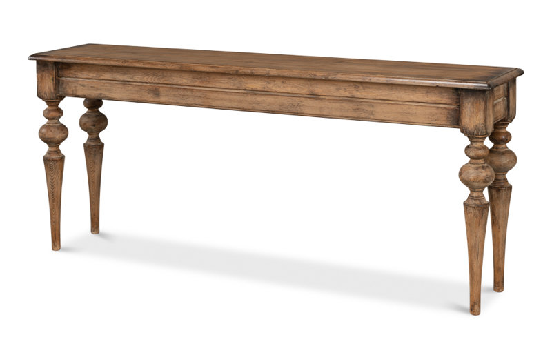 Hudson 73'' W Solid Wood Console Table, Brown