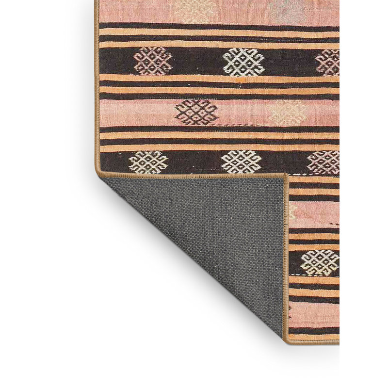 Tapis brun/gris/crème contemporaine, Rectangle 5 pi x 7 pi