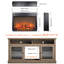 Foyer électrique encastrable 18 po - Flamme et bûche réalistes, chauffage ultra mince, protection contre la surchauffe, 1400 W / 5000, flamme jusqu'à 400 pieds carrés, système de surchauffe pi.