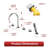 Waterfall Bathtub Faucet,Triple Handle Deck Mount Roman Tub Faucet with Diverter and Handheld Shower-122807602