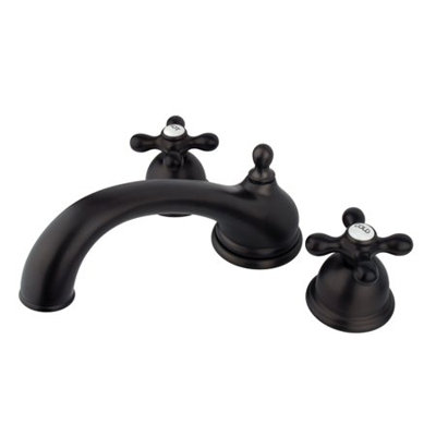 Double Handle Deck Mounted Roman Tub Faucet