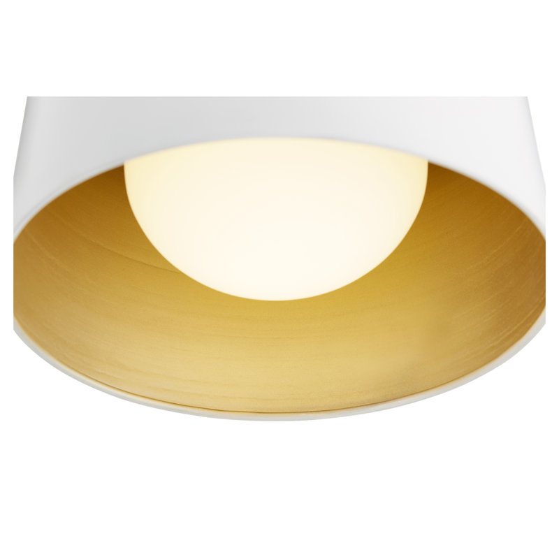 Flush Mount, Sliver, Studio White