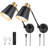 Remote Control Wall Sconces With Adjustable Color Temperature & Brightness, Swing Arm Design, Timer & Night Light, Hardwire Or Plug-In, Bulbs Included
