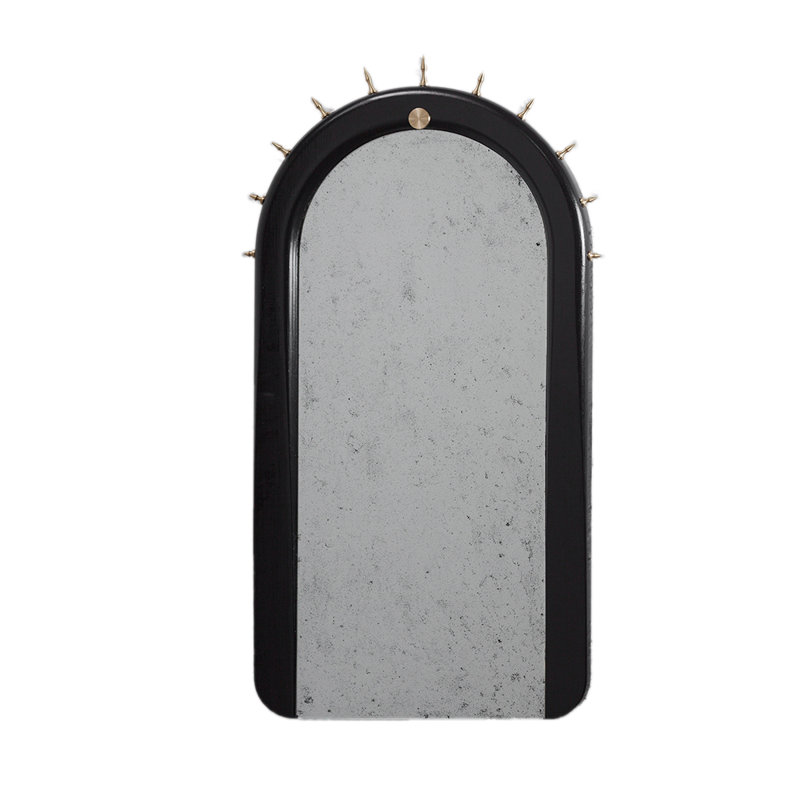 Sitiera Free Form Solid Wood Mirror, Gold