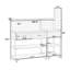 Îlot de cuisine en bois massif 65‘H-874028047