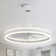 Jucel 24" Modern Smart Reversible Ceiling Fan with Light and APP Control, 6-Speed Dimmable LED Fan Lights