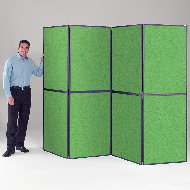 BusyFold Free-Standing Bulletin Board 220cm H x 280cm W, Apple